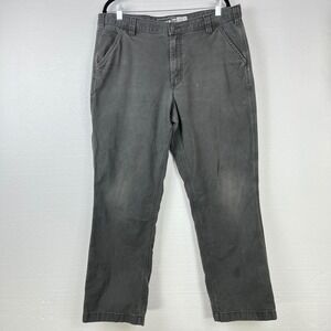 Carhartt Rugged Flex Relaxed Fit 38x29 Lite Black/Gray Canvas Work Pants